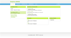 Desktop Screenshot of delphinedavidcv.moncv.com