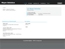 Tablet Screenshot of mayer-bokobza.moncv.com