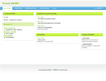 Tablet Screenshot of franck-savry.moncv.com