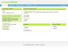 Tablet Screenshot of joachim.christophe.moncv.com
