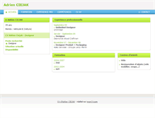 Tablet Screenshot of adrienciejak.moncv.com