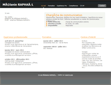 Tablet Screenshot of melanie-raphael.moncv.com