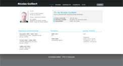 Desktop Screenshot of nicolasguilbert.moncv.com