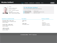 Tablet Screenshot of nicolasguilbert.moncv.com