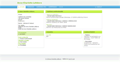 Desktop Screenshot of anne-charlotte-lefebvre.moncv.com