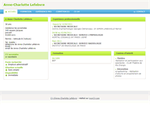 Tablet Screenshot of anne-charlotte-lefebvre.moncv.com