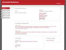 Tablet Screenshot of benchaida.moncv.com