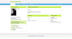 Desktop Screenshot of guillaume-guei.moncv.com