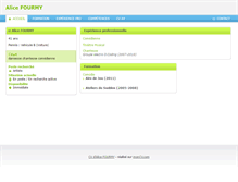 Tablet Screenshot of alicefourmy.moncv.com